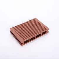 Weather resistant outdoor patio used 140*30 co-extrusion co extruded wood plastic composite decking